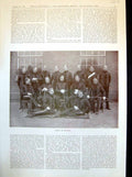 Original Old Antique Print Officers Some Veterans The Zulu Campaign 1898 19th