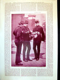 Old Antique Print Cause Death Horse Queen'S Escort Albany Barracks 1898 19th