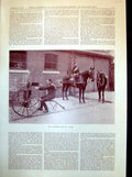 Antique Print Sier Seated Military Horses Bear Troopers 2Nd Lie Guards 1898