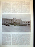 Antique Print Parade For Queen'S Birthday View Town Barracks From Fort 1898