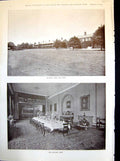 Antique Old Print Connaught Rangers Officers Mess Lawn Group Officers 1898 19th