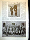 Antique Print Non-Commissioned Officers Recruits Learning Ride Action 1898 19th