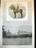 Antique Print Sergeant Powell Drill Order Horses Lazing Scott'S Sights 1898