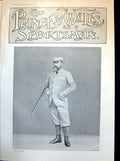 Antique Old Print Prince Wales As Sportsman Sandringham House Florizel 1898