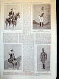 Antique Old Print Trooper Officer Battle Boyne Non-Commissioned Officers 1898