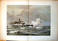 Antique Old Print Types British Navy A Battleship 1893 Chevalier De Martino