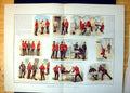 Antique Old Print Sketches At Recruit Depot Writing Home Criminals Arms 1888