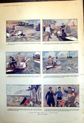 Old A Trip To The Nore In A Cycle Boat Ship Seagulls Liner Mudbank 1902 20th