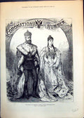 Old Print Coronation Emperor Empress Russia Proclamation Procession 1883 19th