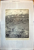 Antique Print Frank Dadd Unloading Armaments Heavy Guns Loading Trucks 107J