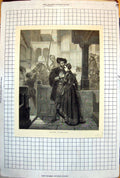 Old The Parting Wilhelm Koller Gentleman Lady Off To Battle 1874 115J Victorian