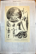 Old Sketches Royal Military Exhibition Chelsea Helmets Bow Gun 1890 119J 19th