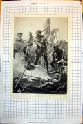 Old Battle Poitiers Edward Black Prince Cardinal De Perigord 1894 135J Victorian