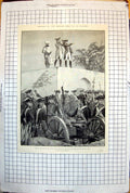 Old Battle Plassey Clive Seeing Enemy Lines Lodge Heavy Guns 1893 136J Victorian