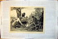 Old Gumming Canoe Scene Canadian Backwoods R. Harris Canada 1883 144J Victorian