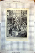 Old Inside Russian Ambulance Train Back Front Nurses Wounded 1904 145J 20th