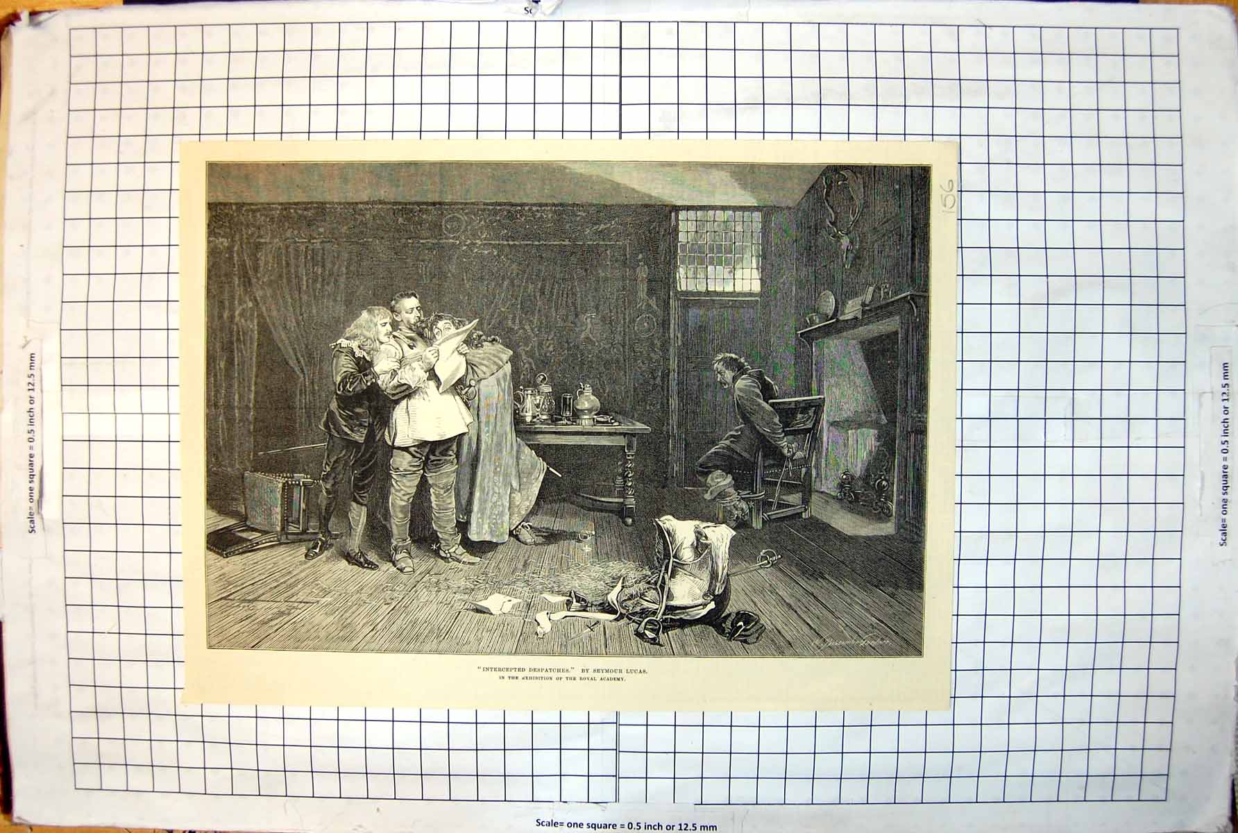 Old Intercepted Despatches Seymour Lucas Cavalier Man Bound 1877 156J Victorian