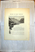Old The Highland Dee Ben Macdhui Cattle Water'S Edge Loch Scotland 182J 19th