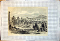 Old Print Ivory Skins Sale Grahamstown Market Cape Colony Wagons 1866 203J 19th