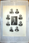 Old Print Governors New South Wales Australia Hgr Robinson R Darling 252J