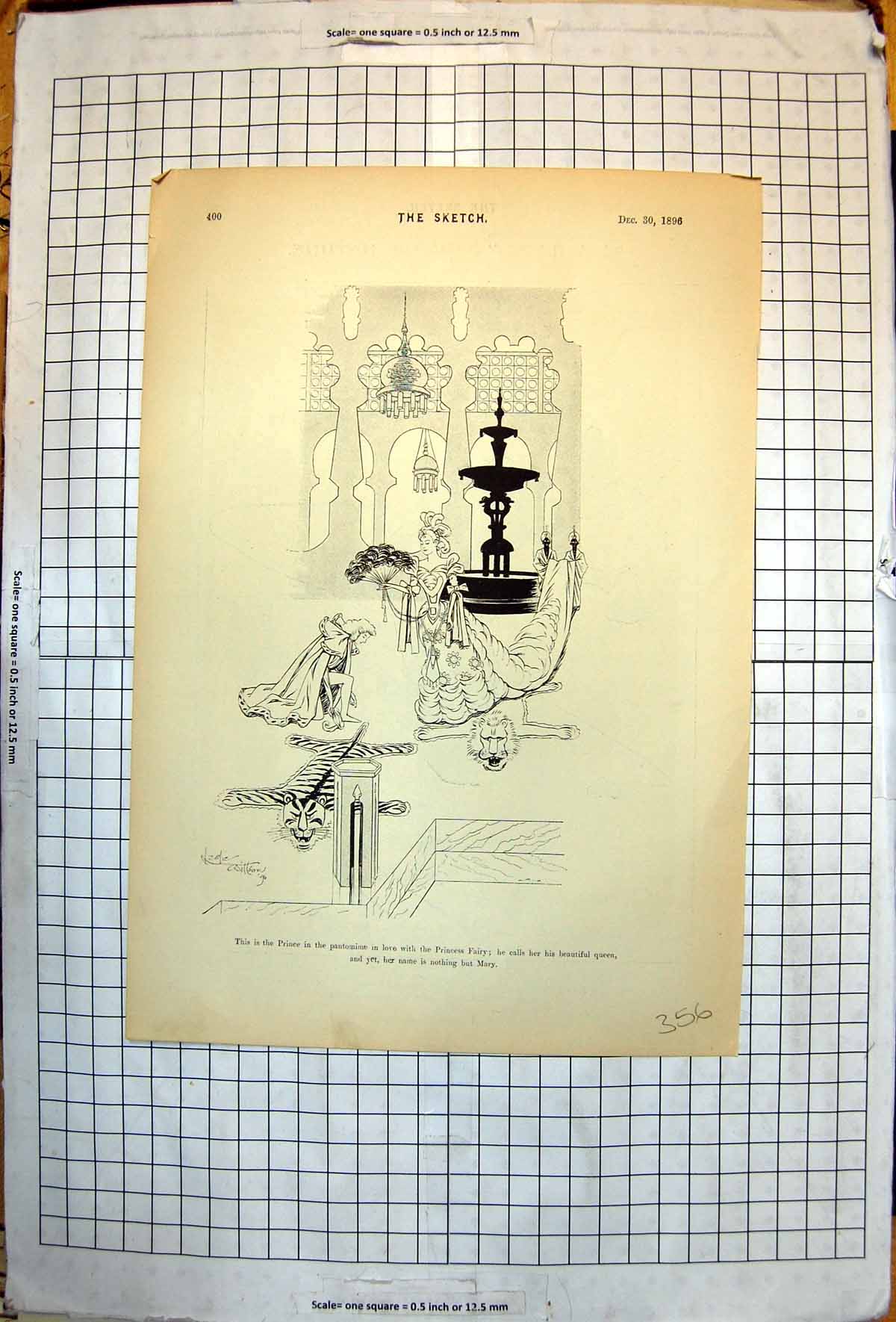 Old Prince Pantomime Love Princess Fairy Called But Mary Sketch 1896 Victorian