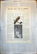 Old Britain'S First Line Defence Air Weapons Aeroplane Battleship 1927 20th