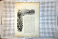 Antique Old Print Picturesque Europe Lake Country Derwentwater Bridge Stream