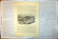 Antique Print Main Street Asolo Buildings Horses Scrubland Art Journal 1890