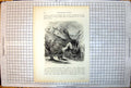 Old Print Picturesque Europe Limino Buildings Hillside Mule Carrying Load