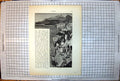 Antique Print Sorrento Sail Boat Bay Boats Ashore Buildings Rocky Headland