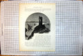 Old Antique Print Picturesque Europe Toe Italy Sailboats Ruin Steps Cacti