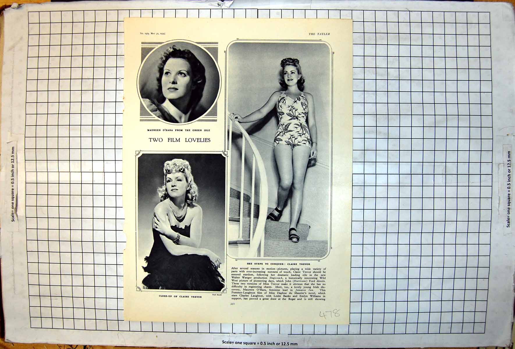Old Film Lovelies Maureen O'Hara Ireland Claire Trevor Stagecoach 1939 20th