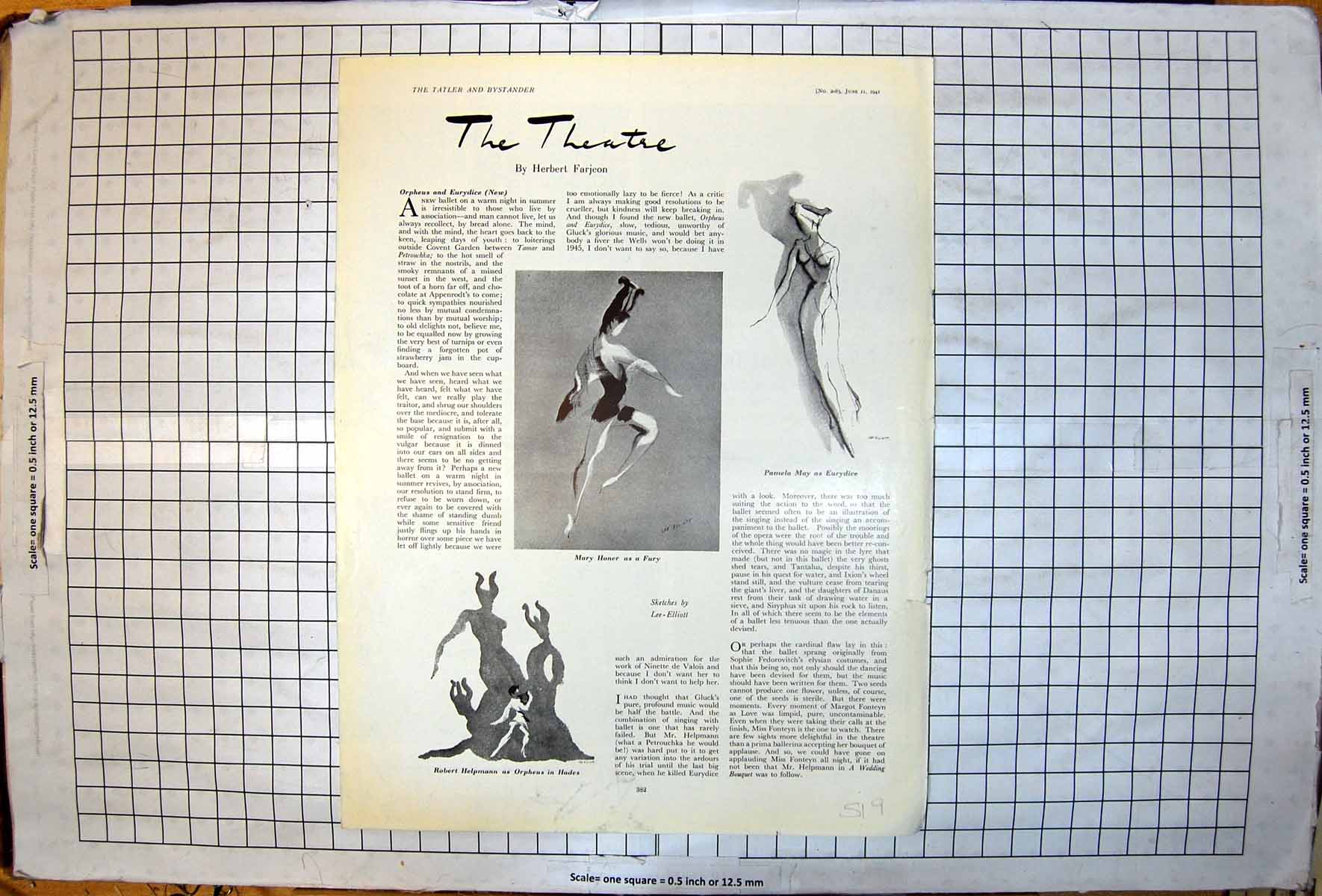 Old Orpheus Eurydice Mary Honer Fury Pamela May Robert Helpmann 1941 20th