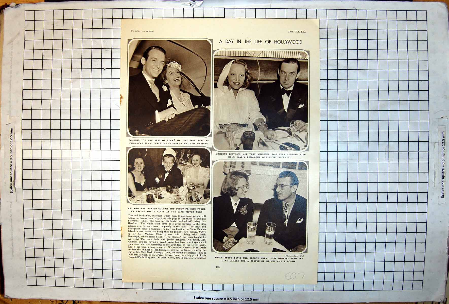 Old Mr Mrs Douglas Fairbanks Jr Marlene Dietrich Bette Davis Colman 1939 20th