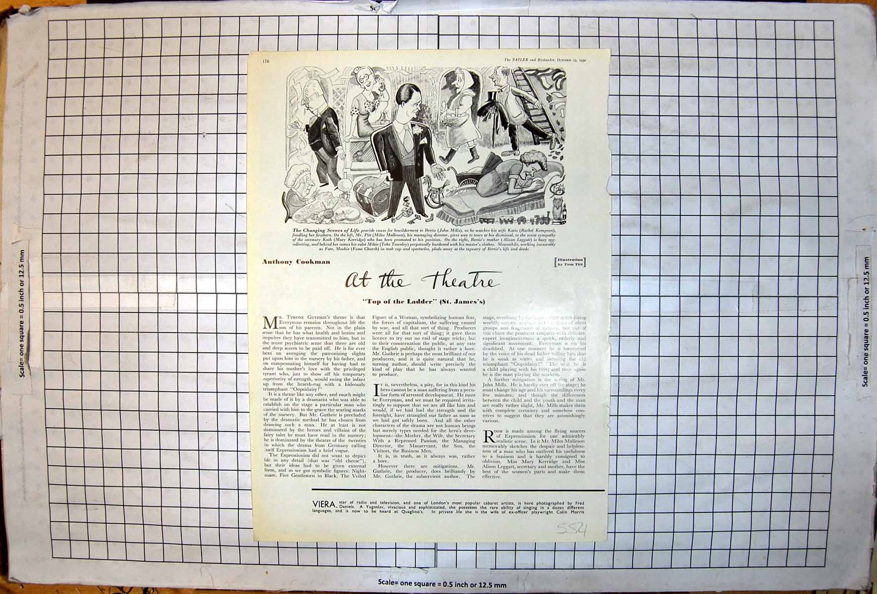 Antique Print Changing Scenes Life Bewilder Bertie John Mills Tom Titt 1950