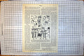 Antique Print Fred May Drawing Caricatures RAMC Depot Colonel Riordan 1940 20th