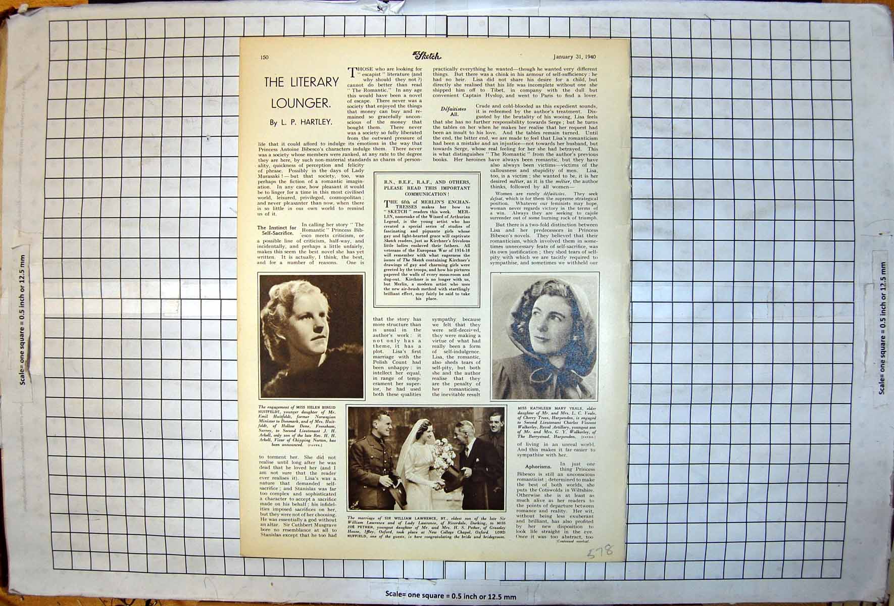 Old Engagement Miss Helen Birgid Huitfeldt Km Veale Lord Nuffield 1940 20th