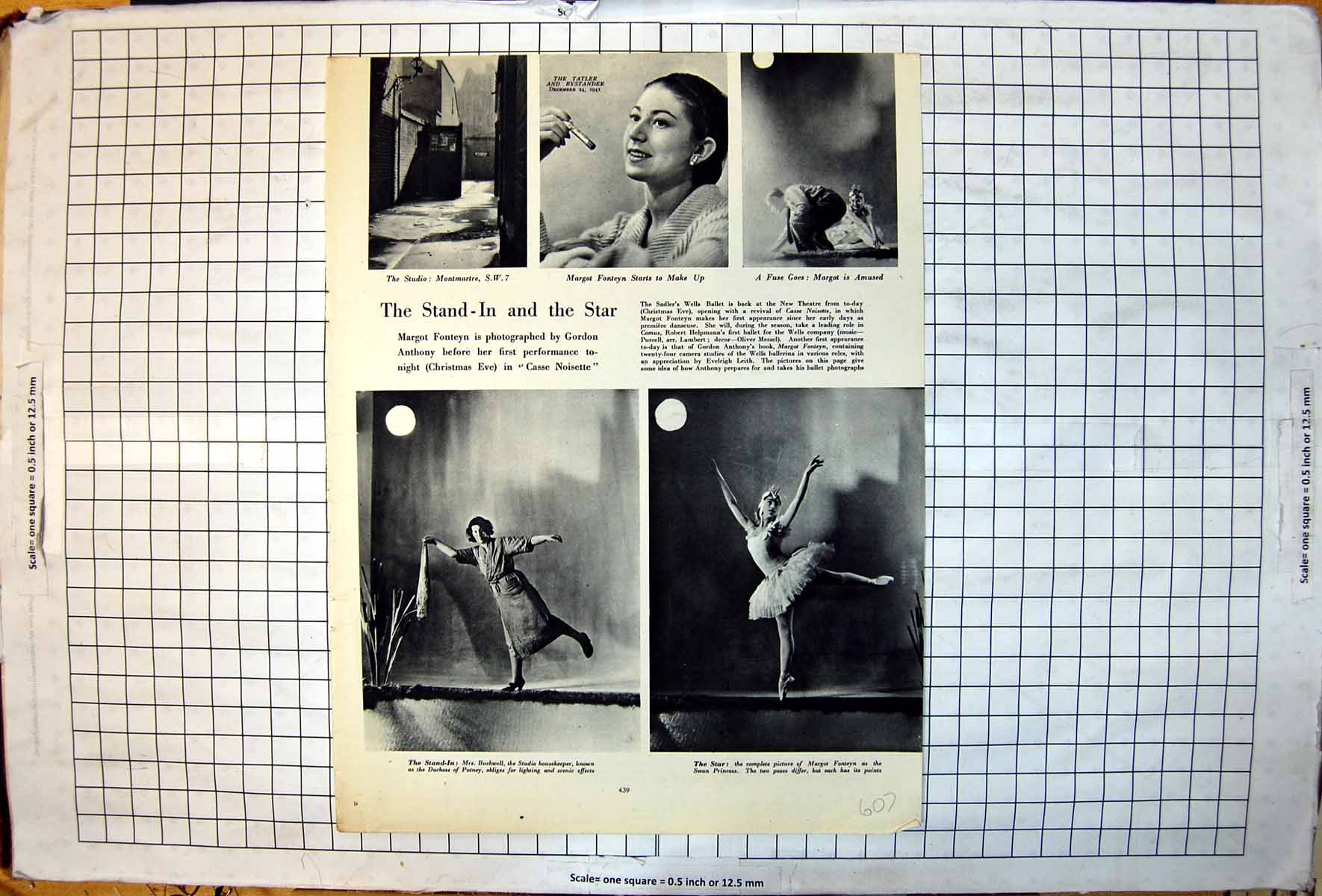 Old Print Margot Fonteyn Photographed Gordon Anthony Casse Noisette 1941 20th