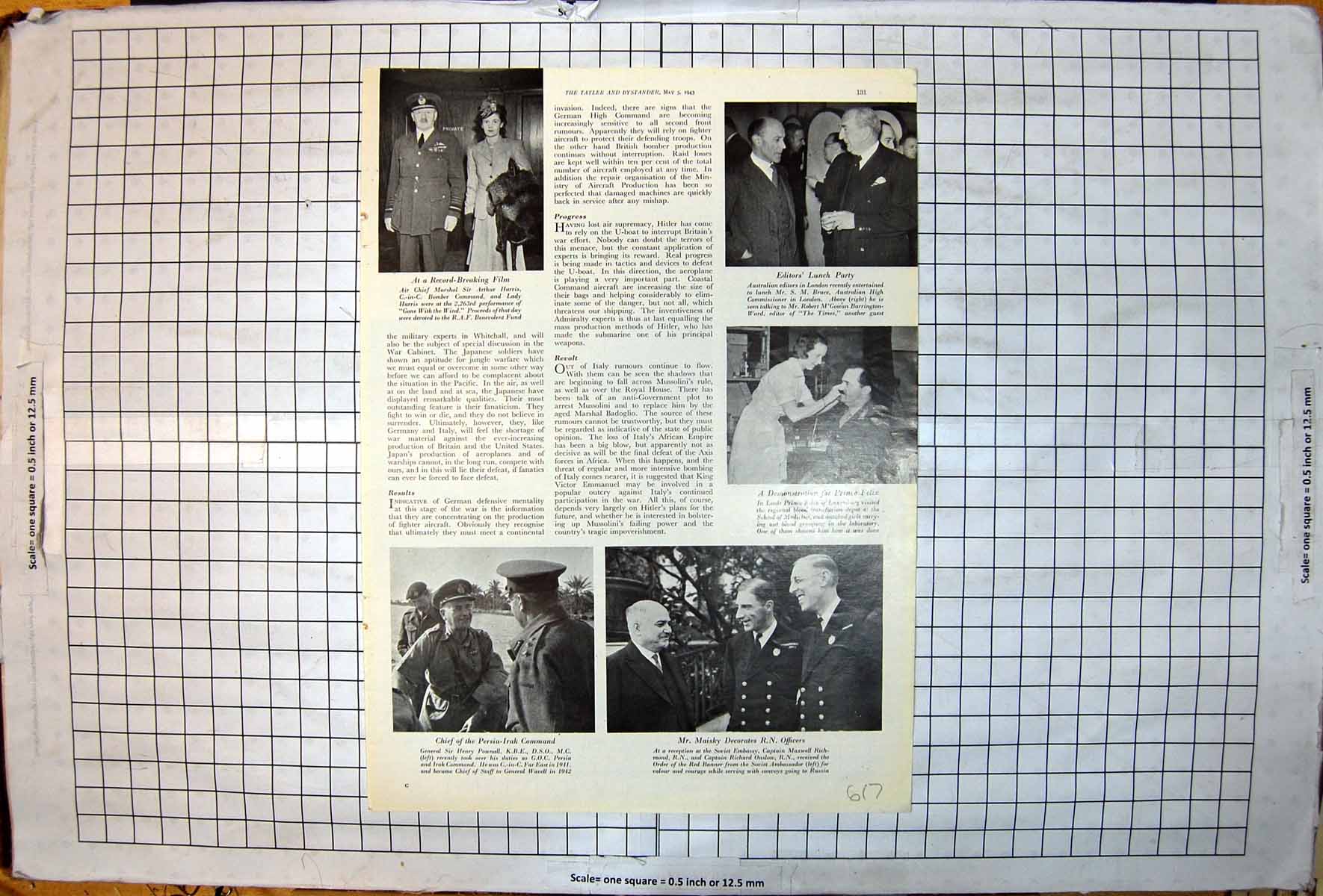 Old Australian Editors Lunch Prince Felix Luxemburg Sir H Pownall 1943 20th