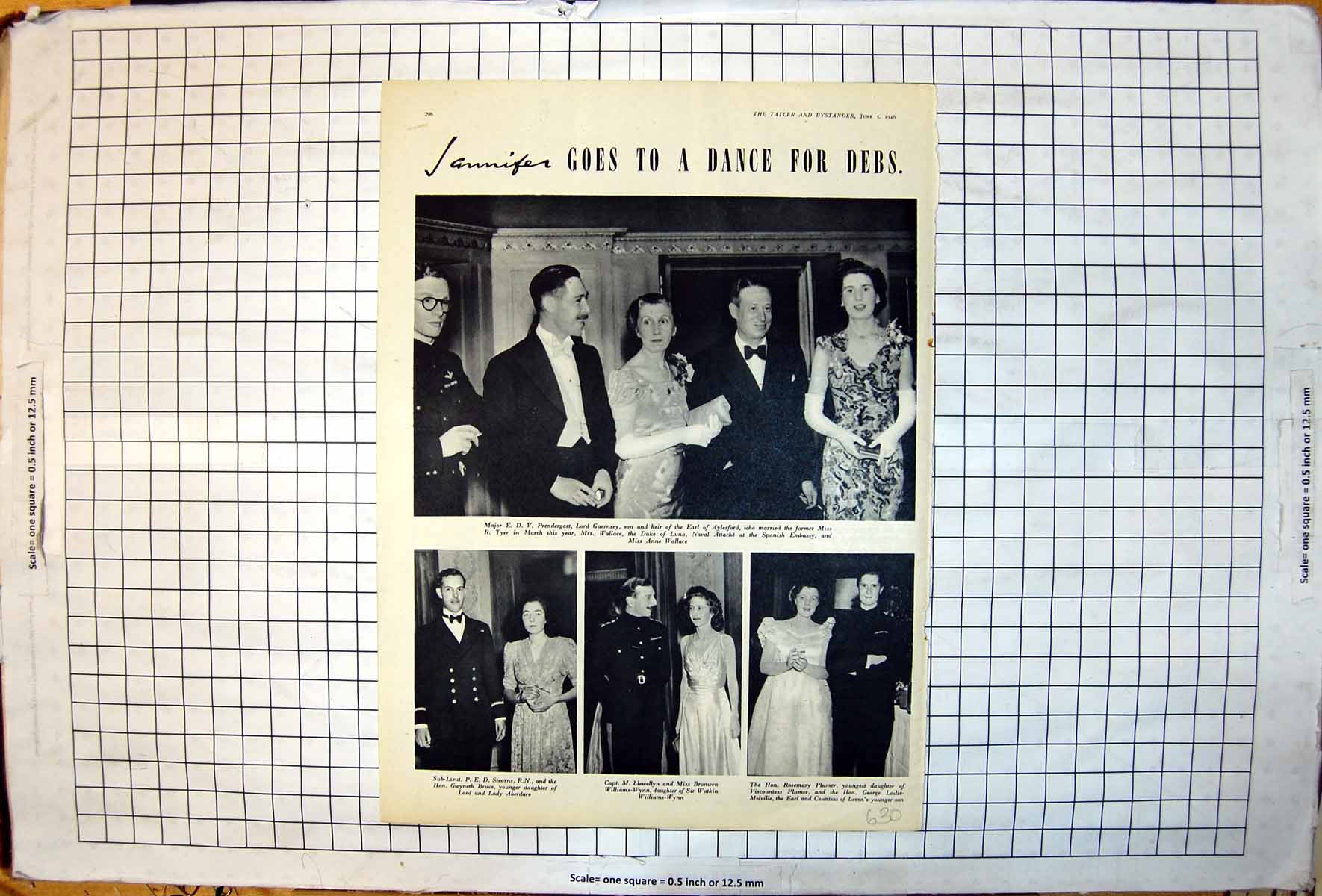 Old Dance Debs Anne Wallace Gwyneth Bruce Bronwen Williams-Wynn 1946 20th