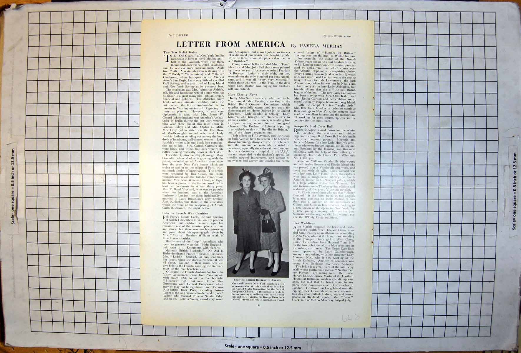 Antique Print British Clothes America Ac Forbes P St George Duke Tweed 1940