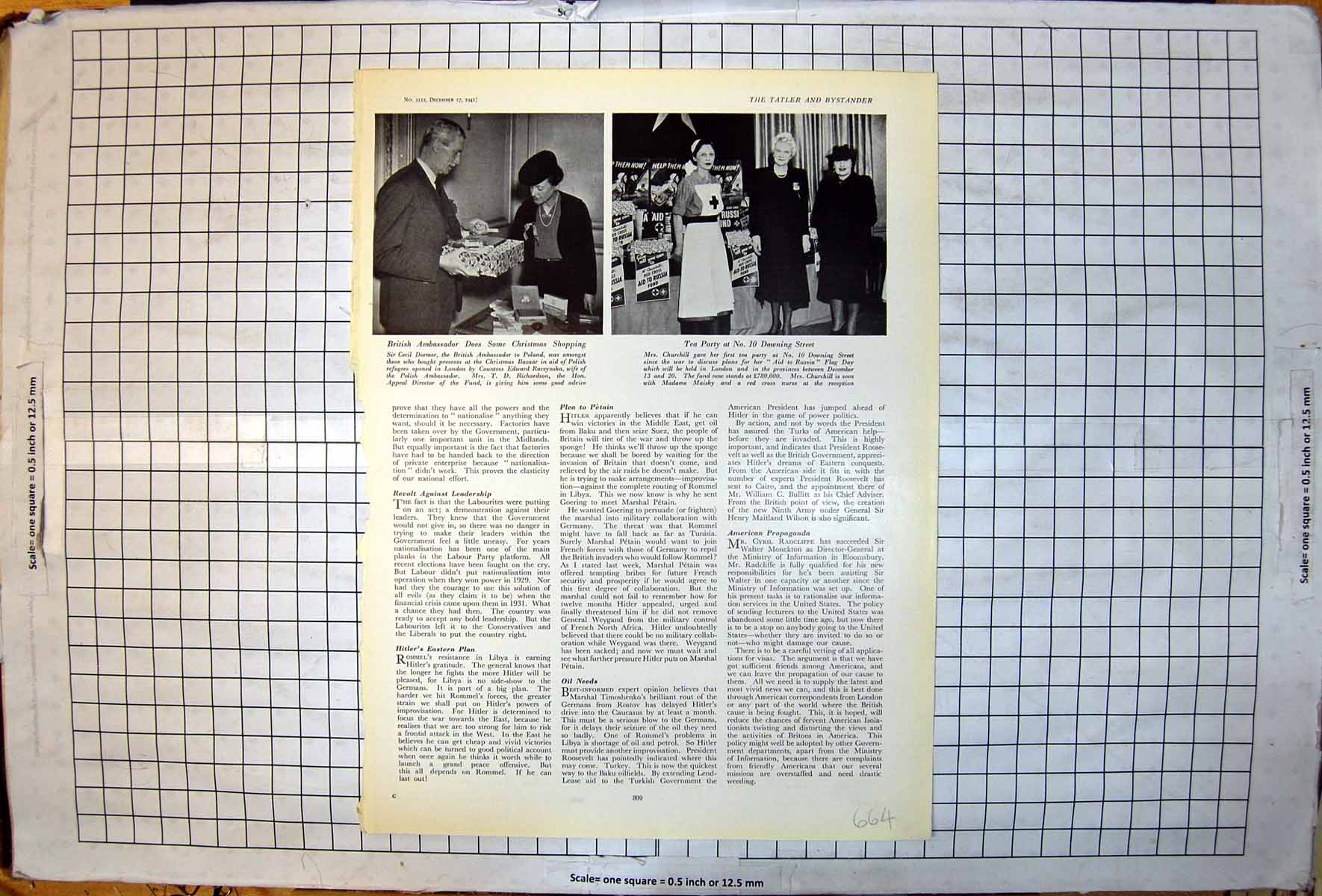 Old British Ambassador Christmas Bazaar Tea Party 10 Downing St 1941