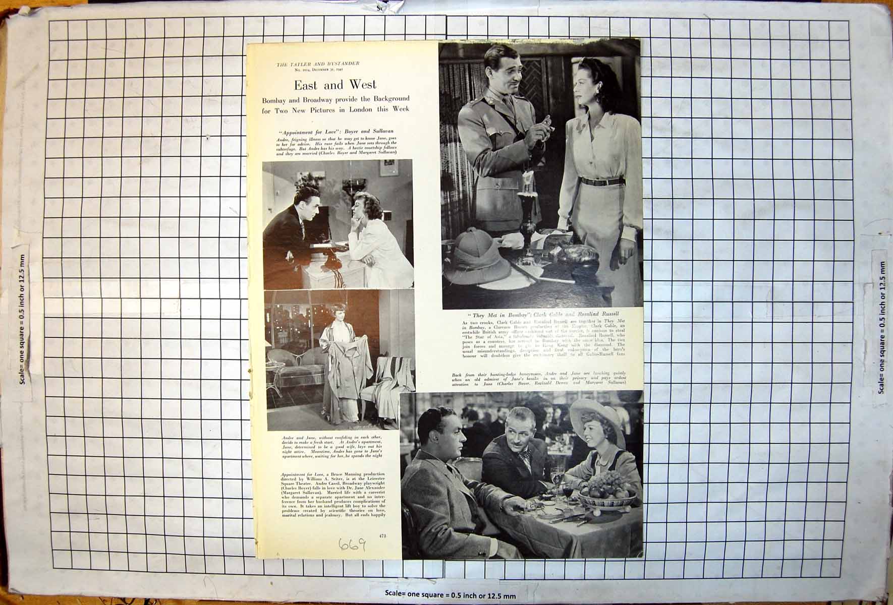 Old Clark Gable Rosalind Russell Charles Boyer Margaret Sullavan 1941 20th
