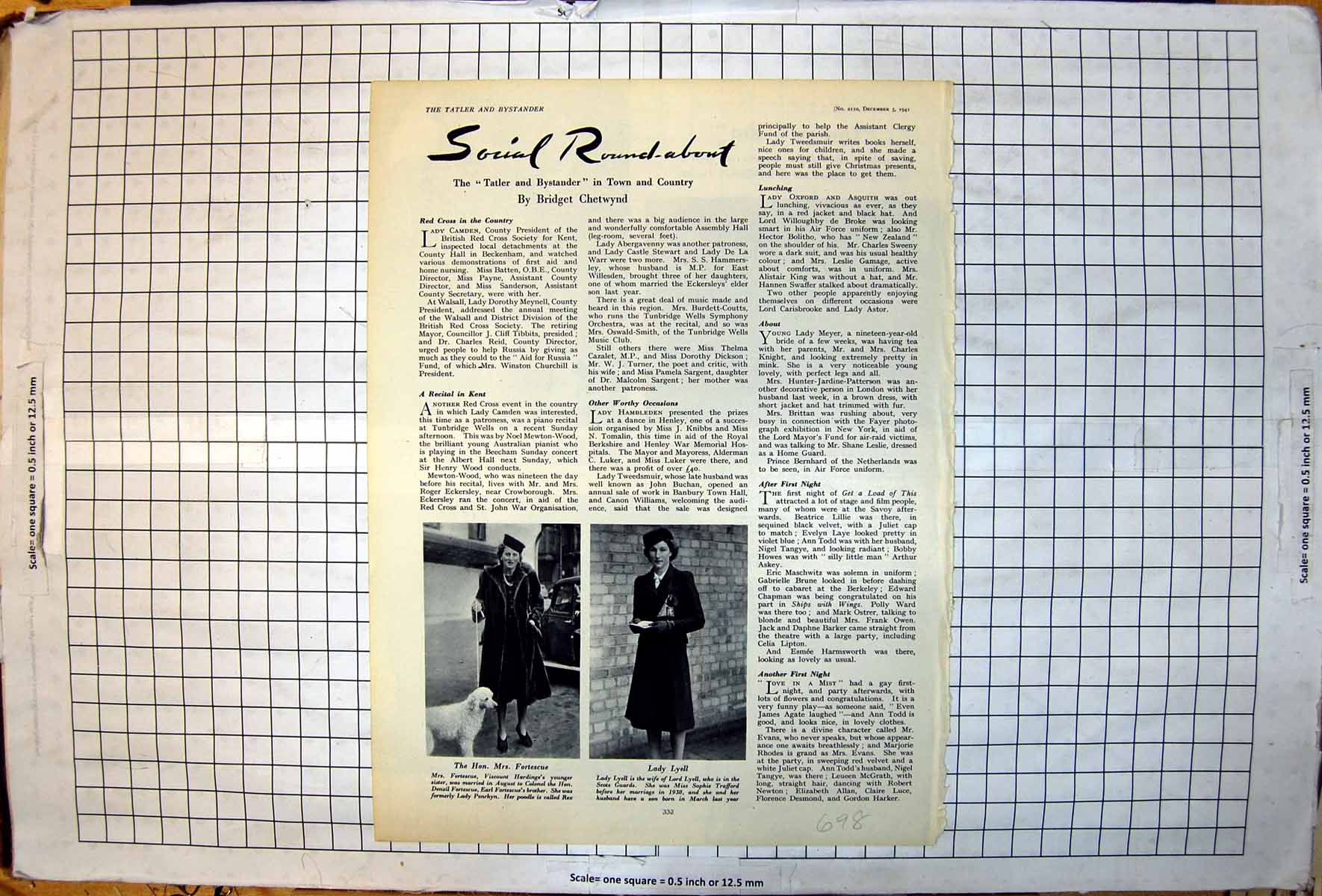 Old Hon Mrs Fortescue Poodle Rex Lady Lyell Formerly S Trafford 1941 20th