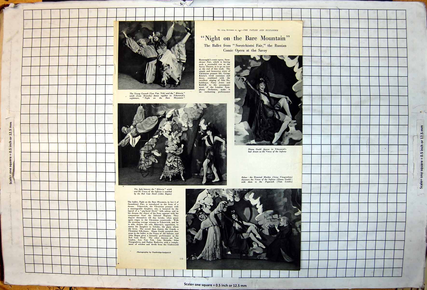 Old Scenes Comic Opera Sorotchintsi Fair Lou Van Yck Lisa Brionda 1941 20th