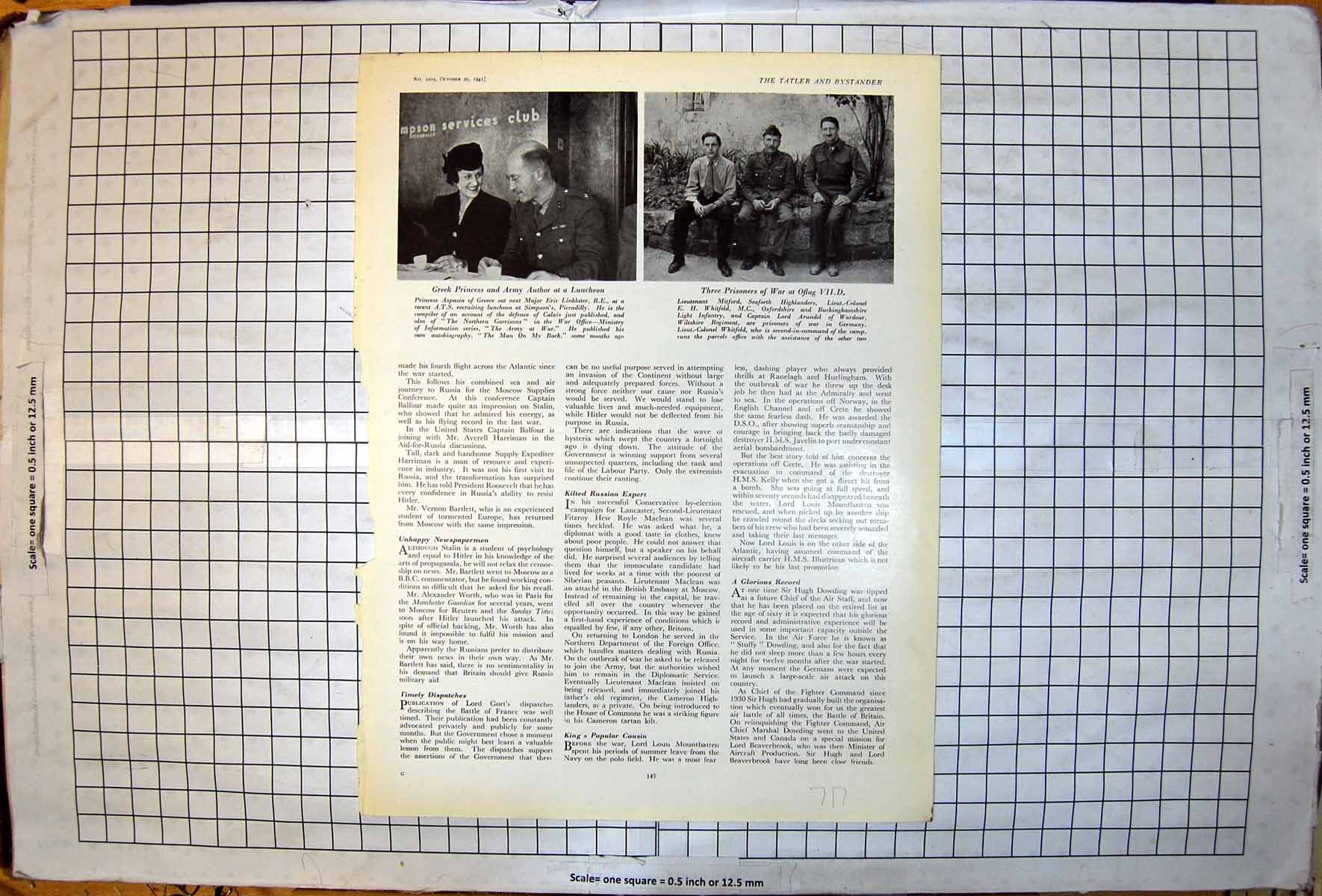 Old Greek Princess Army Author Luncheon Prisoners War Oflag ViiD 1941 20th