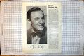 Antique Print Gene Kelly Portrait Photo Mgm Dancing Star Accompanying Text