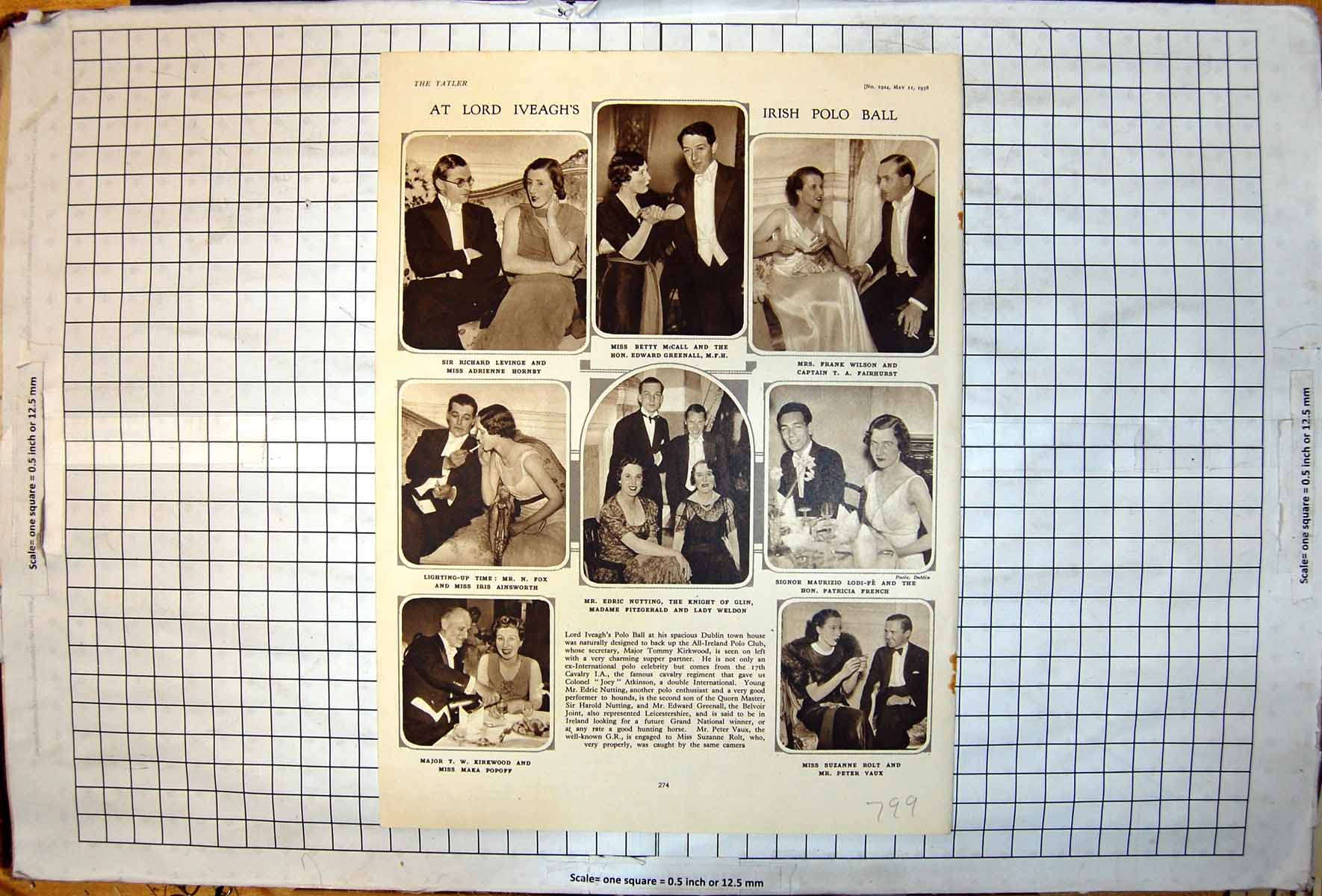 Old Lord Iveagh'S Irish Polo BallPhotos Inc Major Tw Kirkwood 1938