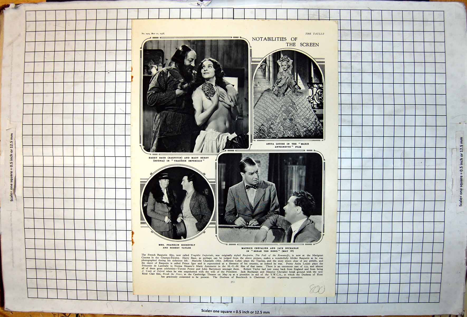 Old Harry Baur Mady Berry Anita Louise Maurice Chevalier R Taylor 1938 20th