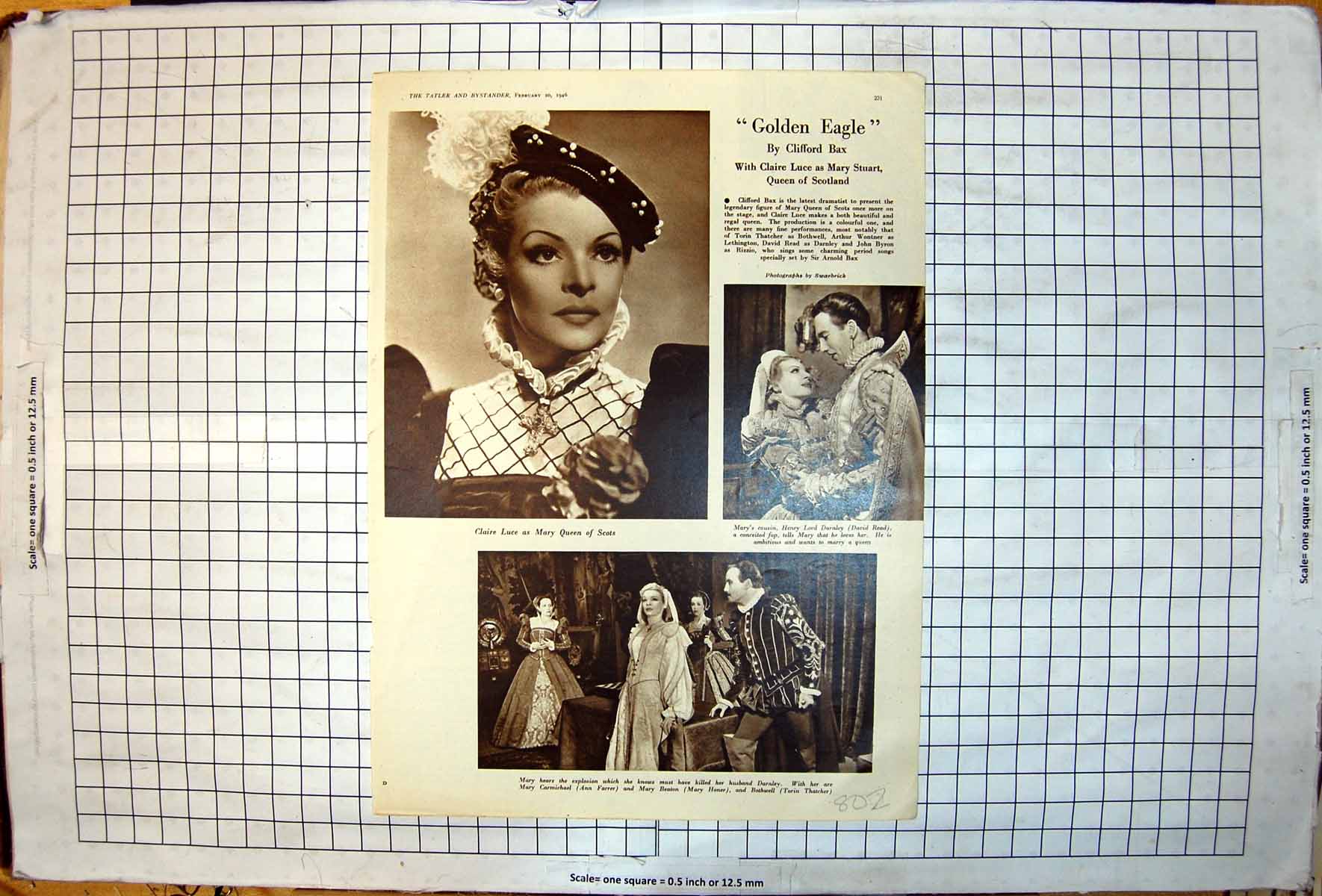Old Claire Luce As Mary Queen Scots David Read Ann Farrer M Honer 1946 20th